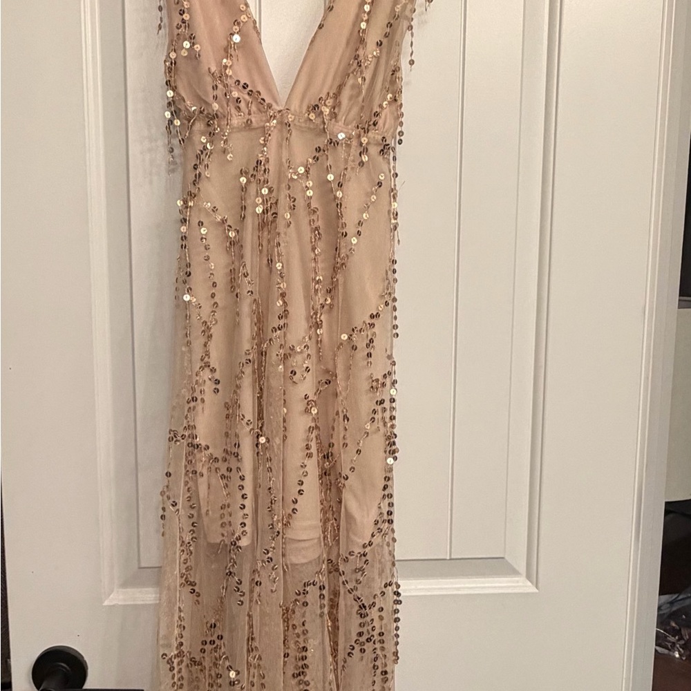 Hello Molly Gold Sequin Dress